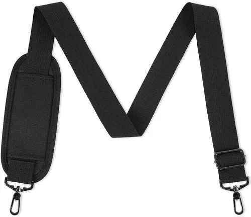 Miniatura 9 de Ytonet Correa para el hombro, correa de hombro acolchada universal ajustable de 52 pulgadas para laptop, cinturón cómodo de repuesto con ganchos