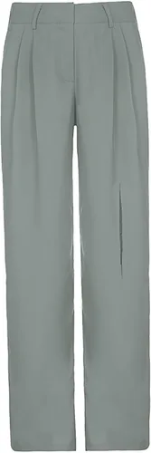 Miniatura 6 de Timbrigte Womens Casual Cut Out Striaght Leg Pants High Waist Solid Work Cargo Work Pants