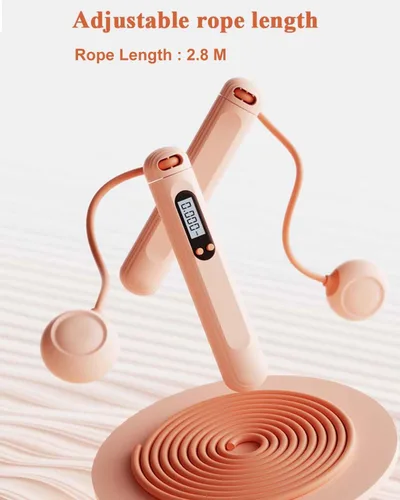 Miniatura 5 de Cuerda de saltar inalámbrica con contador para fitness, cuerda de saltar inteligente ajustable para hombres, mujeres, niños, boxeo de velocidad al