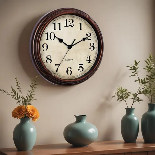 Miniatura 3 de Reloj de pared, reloj clásico silencioso de bronce, funciona con pilas, decorativo para sala de estar, dormitorio, cocina, oficina (16 pulgadas)
