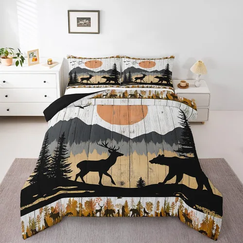 Miniatura 33 de Erosebridal Juego de edredón de béisbol para niños, ropa de cama vintage con bandera americana, tamaño Queen para adultos, niñas, niños