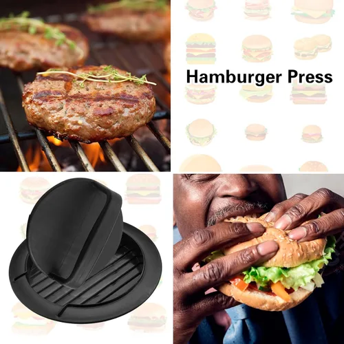 Miniatura 5 de Prensa para Hamburguesas, Prensa de Hamburguesa Redonda Antiadherente, Accesorios para Hamburguesas Rellenas, Prensa para Hamburguesas Aplastadas