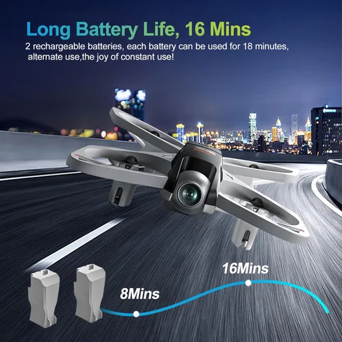 Miniatura 5 de S3 WiFi FPV 6-Axis Gyro & 360° Flip Drone con cámara HD 480P para principiantes (blanco)