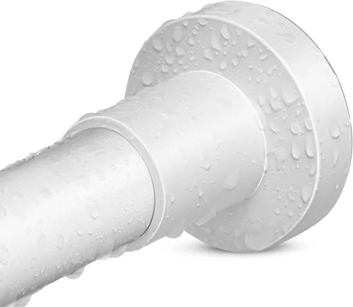 Miniatura 12 de YNL Barra de cortina de ducha dorada de 32 a 64 pulgadas (2.7 a 5.33 pies), antideslizante, nunca se oxida, de acero inoxidable, sin taladro, barra