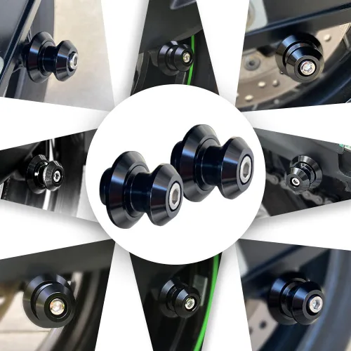 Miniatura 4 de Xitomer M8 X1.25 Carretes de brazo oscilante universales para motocicleta/Tornillo de soporte de brazo oscilante para GSX-R600/750/1000, SV, Negro