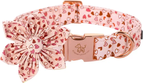Miniatura 26 de Elegant little tail Collar de perro de San Patricio con flor, collares de perro con flores, trébol verde, regalo para mascotas, collares ajustables