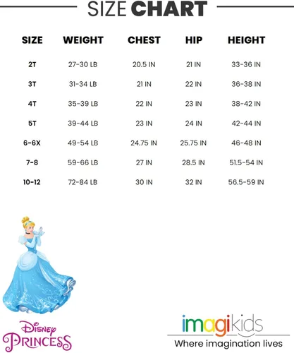 Miniatura 7 de Disney Princess Moana Frozen Little Mermaid Rapunzel Jasmine Belle - Conjunto de camiseta y leggings para niñas pequeñas y grandes