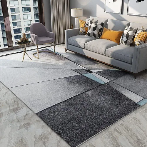Miniatura 7 de Alfombra abstracta moderna para sala de estar, lavable a máquina, para dormitorio, 2.6 x 3.9 pies