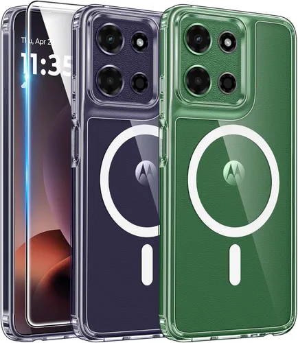 Miniatura 904 de FNTCASE Funda para iPhone 13 Pro-Max: Fundas magnéticas transparentes compatibles con Magsafe Slim anti amarillamiento protección contra caídas