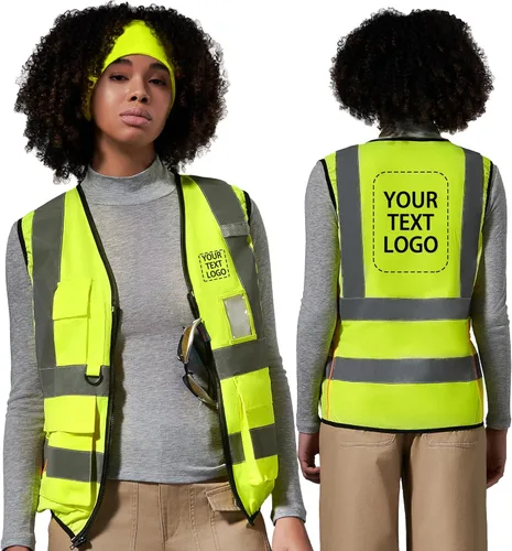 Miniatura 27 de A-SAFETY Chaleco de Seguridad Reflejante de Alta Visibilidad con Logo Personalizado (XS-8XL)