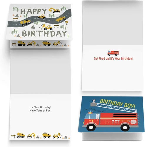 Miniatura 4 de Tiny Expressions - 10 tarjetas de cumpleaños para niños con mensajes interiores y sobres