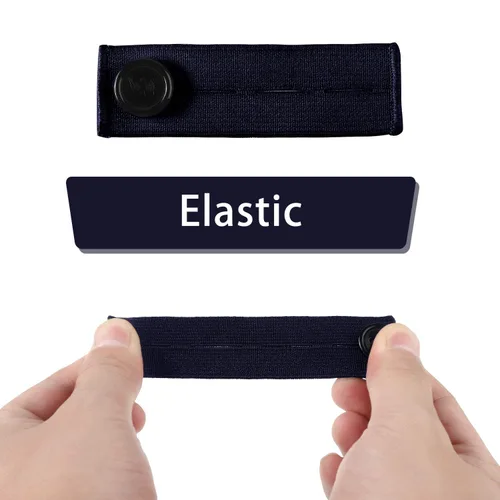 Miniatura 3 de Extensor de pantalones de maternidad ajustable elástico pantalón extensor de botón extensor de cintura para mujeres embarazadas negro azul marino