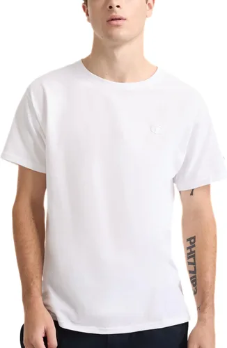 Champion Men's Classic Short Sleeve T-Shirt, Standard Fit, Midweight 100% Cotton, Available in Regular and Big & Tall Blanco brillante