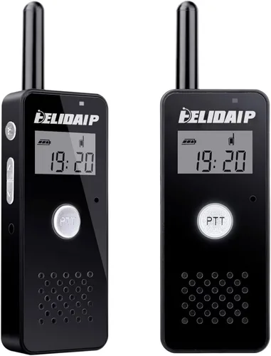 Miniatura 11 de T-M1 Super Mini Walkie Talkie para Adultos con Auriculares Pantalla LCD 3 Inches 35g Light Portable Two Way Radios for Restaurant Retail Workplace