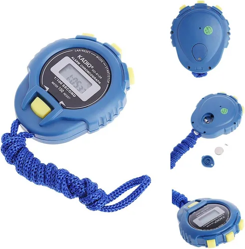 Miniatura 7 de Temporizador digital de mano con pantalla, botones, correa, resistente al agua