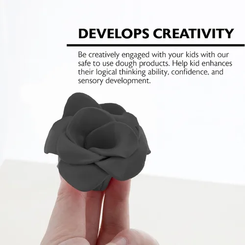 Miniatura 5 de BAZIC Products Arcilla para modelar, color negro, 1 libra, masa de modelado, manualidades, regalo no tóxico para artistas, a granel para aula
