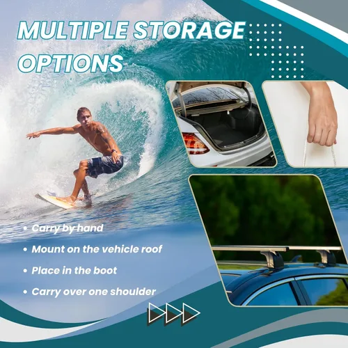 Miniatura 6 de Bolsa para tabla de surf, cubierta de tabla de surf, bolsa de transporte de poliéster, accesorio de surf, bolsa protectora para tabla de surf, 48.4