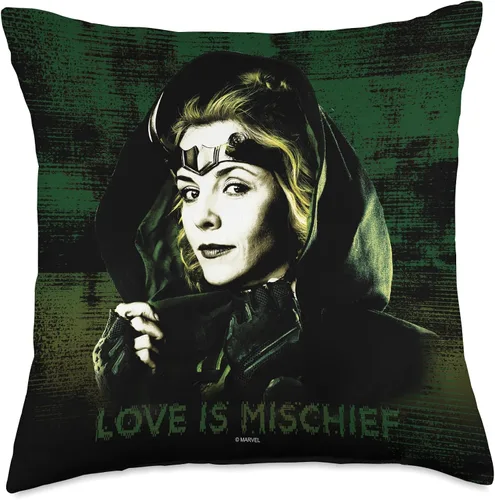 Miniatura 4 de Marvel Loki Sylvie Love is Mischief - Almohada (16.0 x 16.0 in), multicolor
