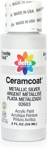 Miniatura 10 de Delta Creative Ceramcoat - Pintura acrílica metálica y perla en varios colores (2 onzas), color aguamarina Cool Pearl