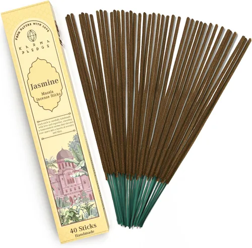 Miniatura 45 de Bakhoor - Varitas de incienso orgánicas sumergidas a mano, 100 varillas con hierbas naturales e ingredientes aromáticos, tiempo de combustión de 45
