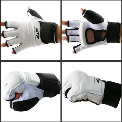 Miniatura 6 de Guantes de taekwondo para hombre y niños, saco de boxeo, artes marciales, artes marciales, artes marciales, lucha, grappling, Muay Thai, Blanco
