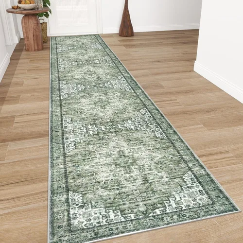 Miniatura 45 de SIILOOM Alfombra lavable de 2 x 3 pies, alfombra suave color taupe ceniza para entrada, tapete antideslizante para puerta de interior, tapete