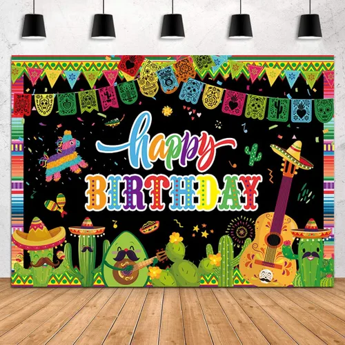 Miniatura 4 de Decoraciones para fiestas mexicanas con temática de fiesta mexicana, decoración de fiesta mexicana del Cinco de Mayo, cartel de cumpleaños de dos