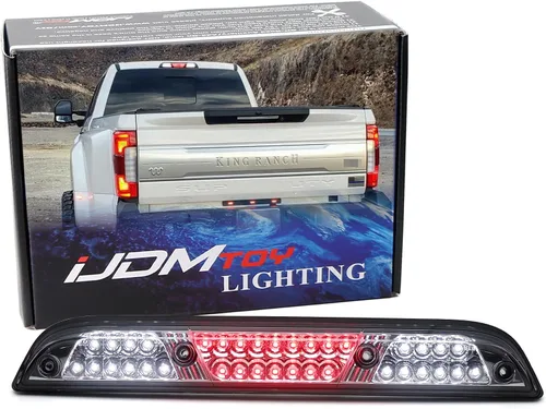 Miniatura 12 de iJDMTOY Conjunto de luz de freno/stop de montaje alto LED completo con lente ahumada compatible con Ford 2015-2020 F-150, 2017 y posteriores F-250