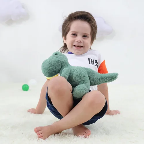 Miniatura 5 de Apricot Lamb Juguetes de peluche de dinosaurio de peluche, suave, perfecto para niñas y niños (dinosaurio verde, 10 pulgadas)