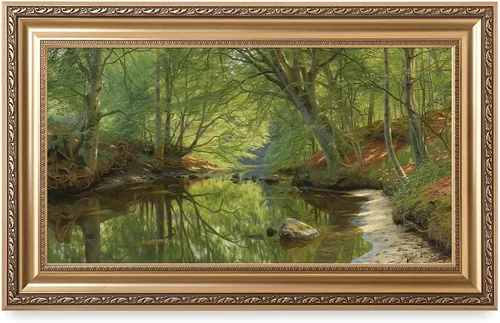 Miniatura 38 de DECORARTS - Impresiones de Giclee de Lirios de Agua de Claude Monet, Arte de Pared Enmarcado con Marco de Madera Maciza, Decoración de Jardín