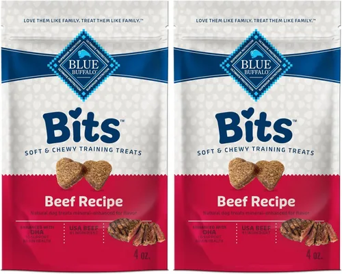Miniatura 22 de Blue Buffalo Bits Golosinas Suaves para Perros para Entrenamiento, Hechas con Ingredientes Naturales y Mejoradas con DHA, Receta de Carne de Res