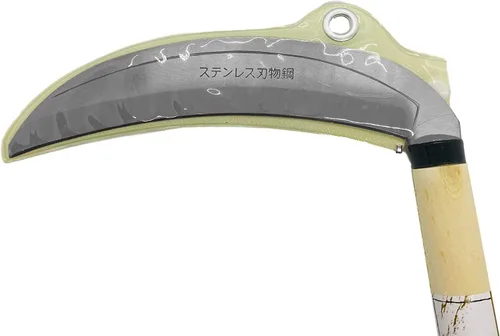Miniatura 4 de KAKURI Herramienta de jardín de hoz de hierba 7.6", hoz de deshierbe de Kama estilo japonés, hoja de acero inoxidable