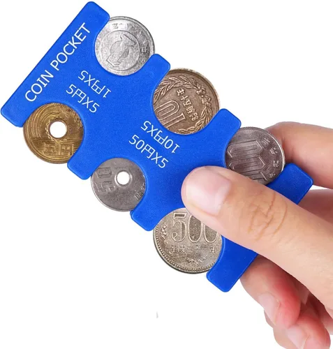 Miniatura 3 de kekafu Estuche organizador y almacenamiento para monedas de Yen japonés, organizador y dispensador de monedas, organizador y dispensador de monedas