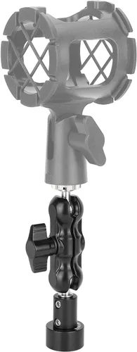 Miniatura 4 de CAMVATE - Soporte de micrófono con cabeza esférica con adaptador macho y hembra de 5/8 "-27