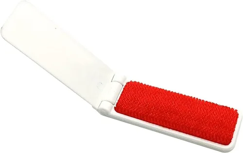 Miniatura 3 de GARASANI Paquete de 3 cepillos de plástico portátiles y plegables para ropa, removedor de pelo de mascotas, manual para sofá, cama, limpieza