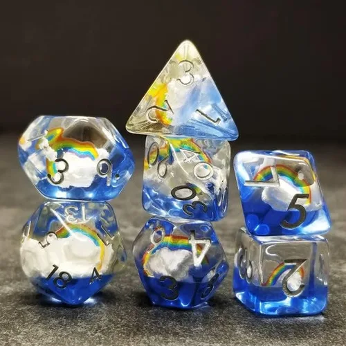 Miniatura 13 de Sage's Portal Familiars and Reagents - Juego de dados de resina para DND, juego de dados poliédricos para Dungeons and Dragons RPG de mesa TTRPG