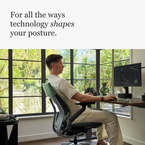 Miniatura 7 de Steelcase Gesture - Silla de oficina, Textil, azul Jay