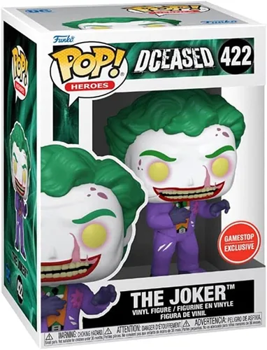 Funko pop Dceased Joker (no sangriento) 422 Figura de vinilo exclusiva de GameStop