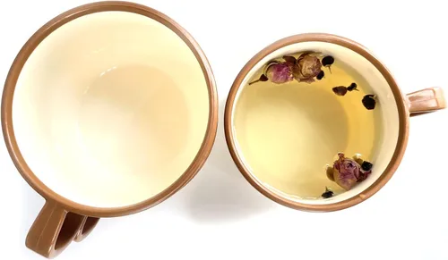 Miniatura 5 de Sicaluya Tazas de café de plástico apilables de 11 onzas con asa (paquete de 6), taza de fiesta ligera para niños y adultos y ancianos, aptas
