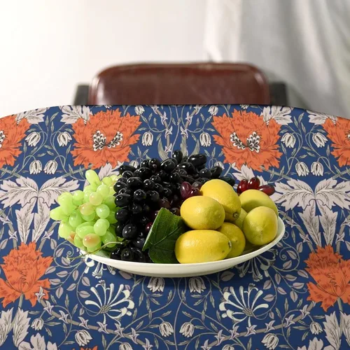 Miniatura 23 de Mantel Floral Retro de Pájaros, Diseño Original Bohemio William Morris Estampado Cubierta de Mesa para Hogar Picnic Fiesta Comedor Cocina William