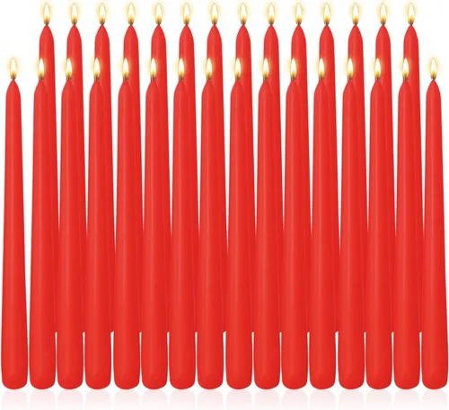 Miniatura 19 de Axiom Candles - Velas cónicas de 10 pulgadas sin goteo - Velas altas sin perfume y sin humo - 9 horas de combustión - Velas cónicas para el hogar