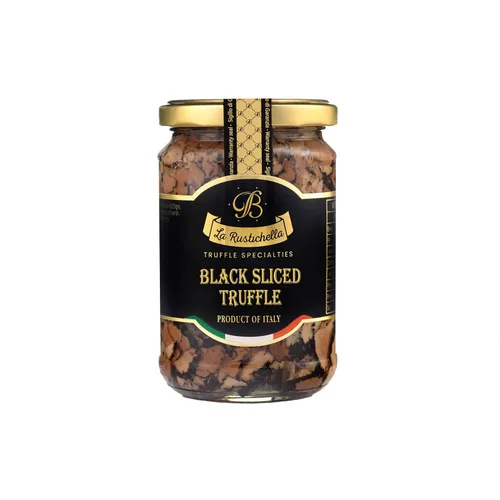 La Rustichella - Trufa negra en rodajas - 100% fabricada en Italia | Vegana, sin gluten, sin colesterol (9.88 oz (280 gr))