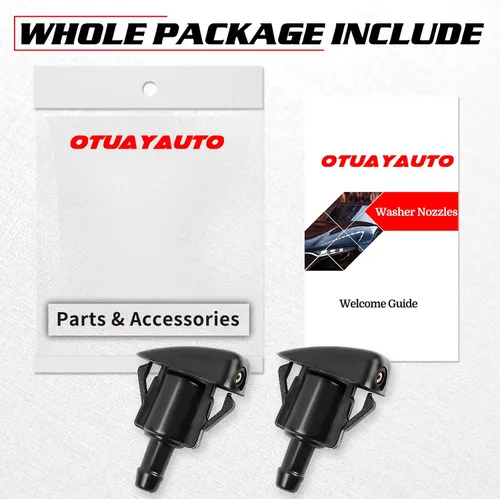 Miniatura 6 de OTUAYAUTO Boquillas para limpiaparabrisas delantero – Repuesto para Toyota Corolla 99-08, Toyota Camry 97-01, Toyota Tacoma 05-10, Toyota Echo 00-05