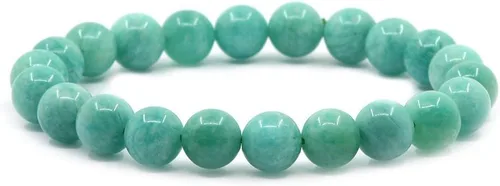 Miniatura 33 de Justinstones Pulsera elástica de cuentas redondas de 0.315 in con gemas semipreciosas, unisex, 7 pulgadas