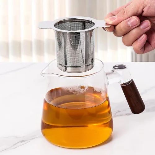 Miniatura 6 de Leden Colador de té de malla extra fina, infusor de té de acero inoxidable más empinado para té y café de hojas sueltas, filtro de té con gran