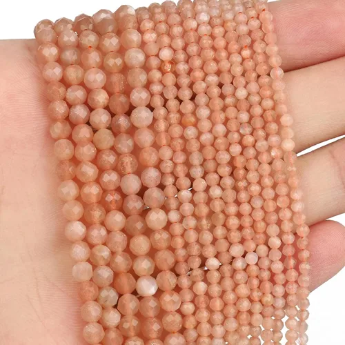 Miniatura 31 de 180 piezas 2mm Cuentas de piedras preciosas de turquesa africana natural facetada redonda suelta para hacer joyas
