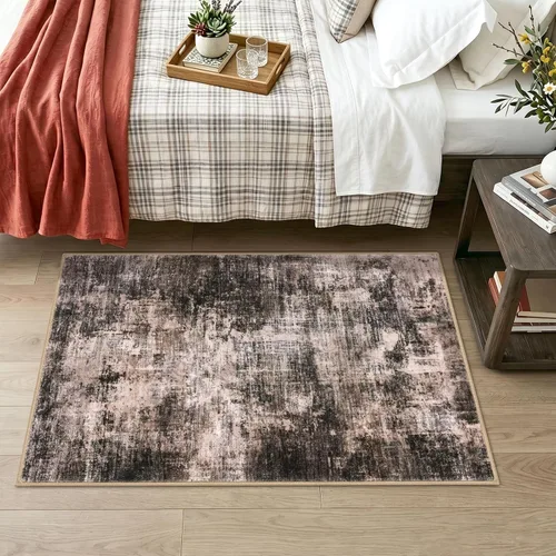 Miniatura 1145 de IOHOUZE Alfombra abstracta lavable de 3 x 12 pies para pasillos, antideslizante para cocina, camino de entrada de lana sintética para interiores