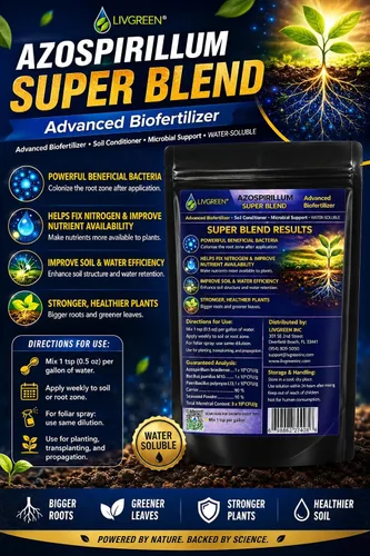 Miniatura 9 de Azospirillum Super Blend, totalmente natural, bio fertilizante, aumenta el crecimiento de las plantas y la masa de raíces, perfecta para nuevas