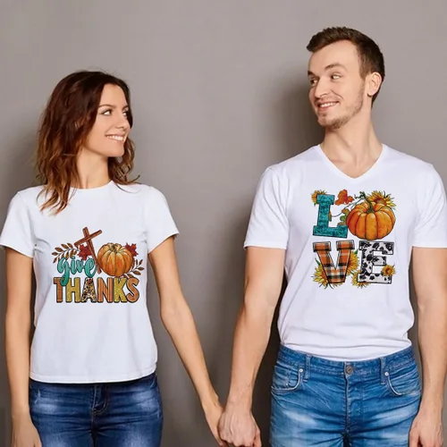 Miniatura 5 de Parches de planchado de otoño para ropa con diseño de calabaza, transferencias de planchado de otoño, hojas de arce, gnomo, pegatinas