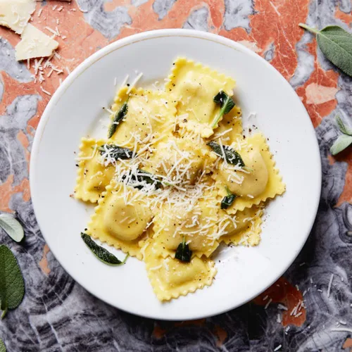 Miniatura 5 de Molde para ravioles – Cortador de pasta para hacer 12 raviolis redondos de 2 pulgadas – Máquina de pasta rellena fácil de usar con rodillo de madera